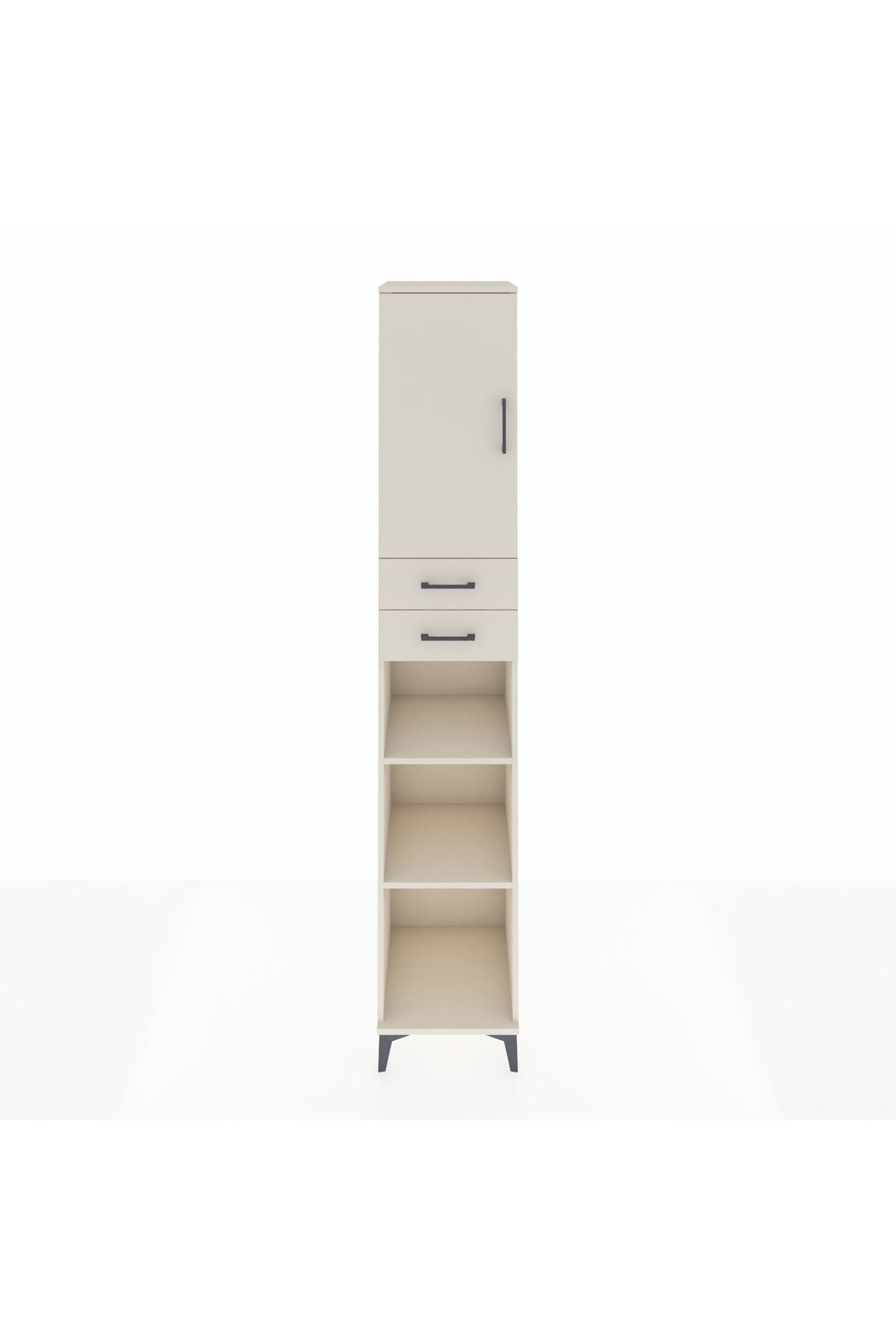 Hyperion Dolap 5 Raflı 2 Çekmeceli Tek Kapaklı 44x44x243 - S64M137V1B