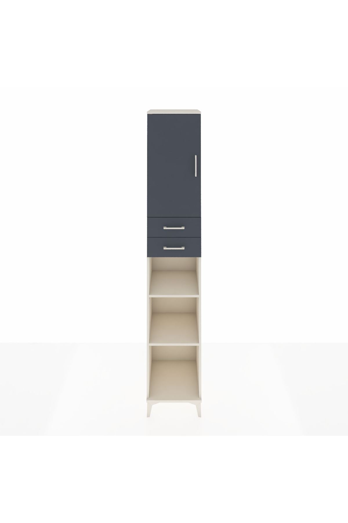 Hyperion Dolap 5 Raflı 2 Çekmeceli Tek Kapaklı 44x44x243 - S64M137V2B