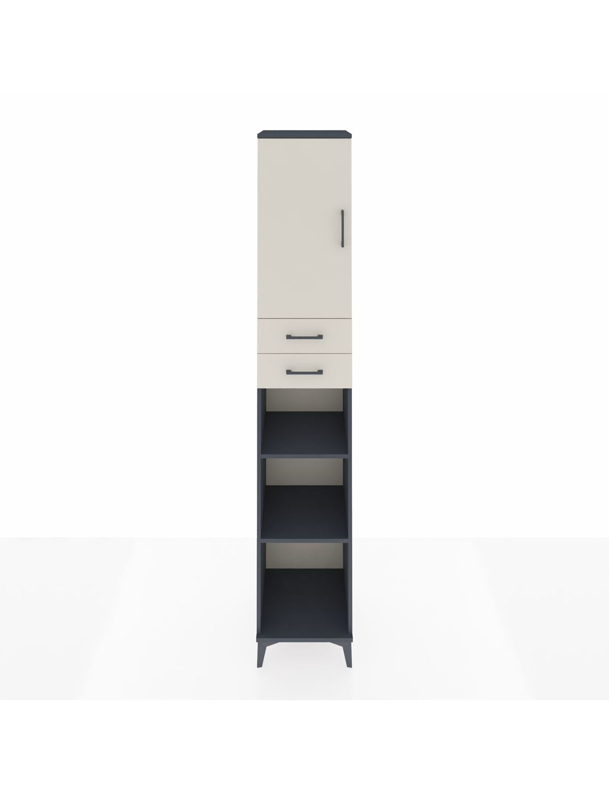 Hyperion Dolap 5 Raflı 2 Çekmeceli Tek Kapaklı 44x44x243 - S64M137V4B