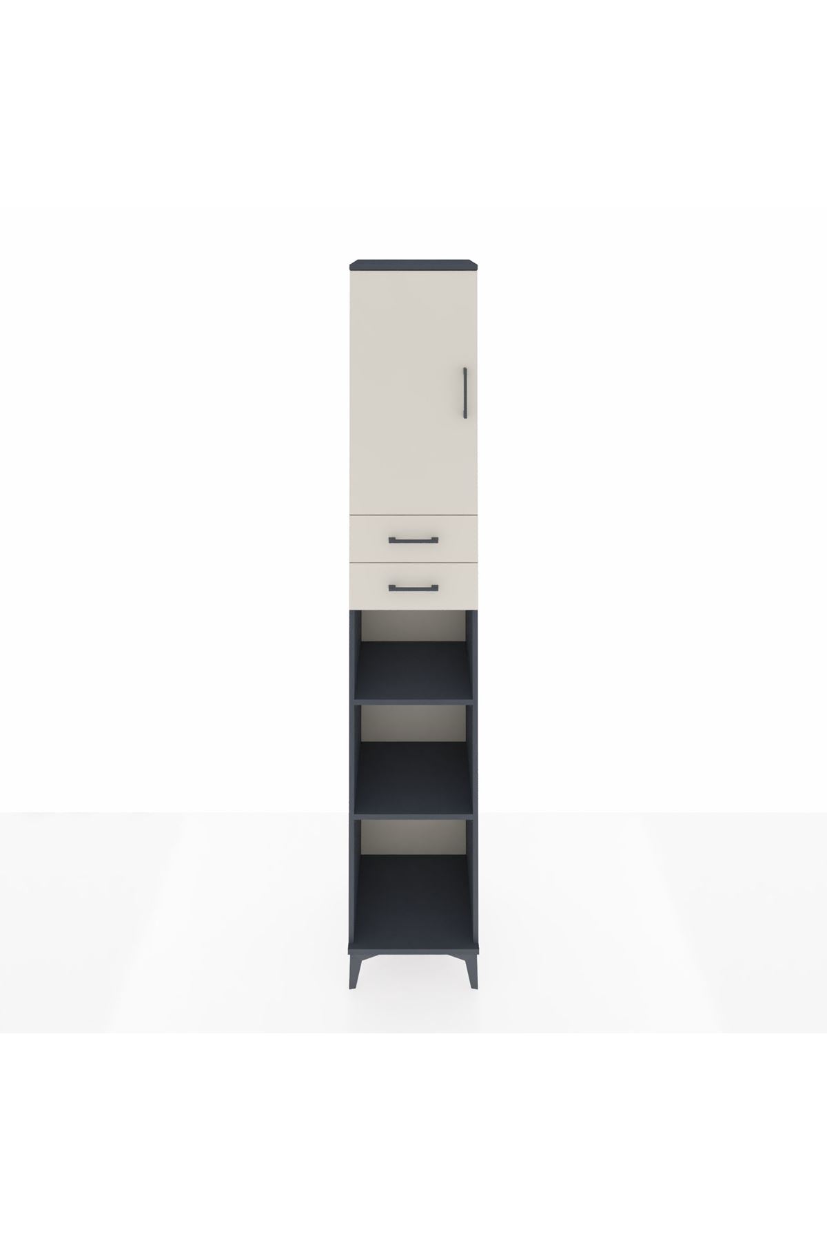 Hyperion Dolap 5 Raflı 2 Çekmeceli Tek Kapaklı 44x44x243 - S64M137V4B