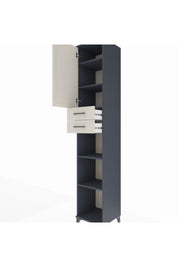 Hyperion Dolap 5 Raflı 2 Çekmeceli Tek Kapaklı 44x44x243 - S64M137V4B