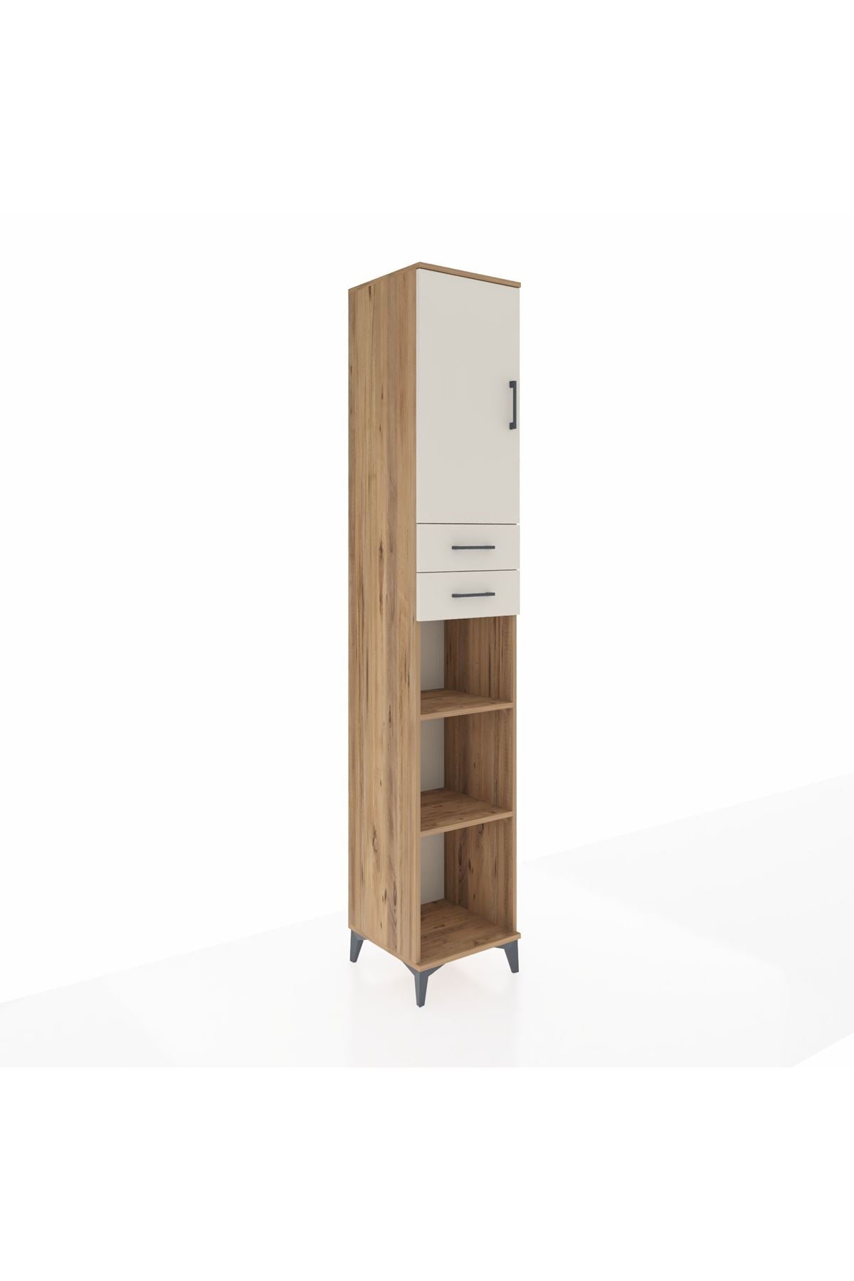 Hyperion Dolap 5 Raflı 2 Çekmeceli Tek Kapaklı 44x44x243 - S64M137V7B