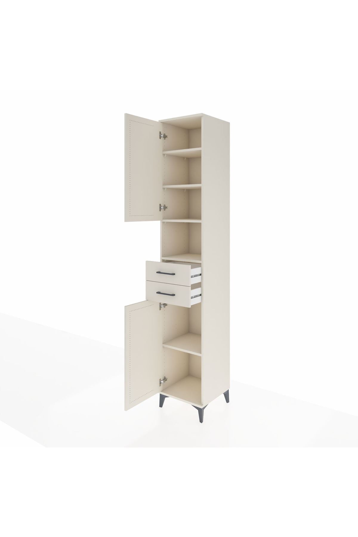 Hyperion Dolap 5 Raflı 2 Çekmeceli 2 Kapaklı 44x44x243 - S64M140V1B