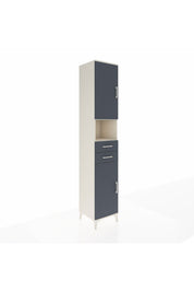 Hyperion Dolap 5 Raflı 2 Çekmeceli 2 Kapaklı 44x44x243 - S64M140V2B