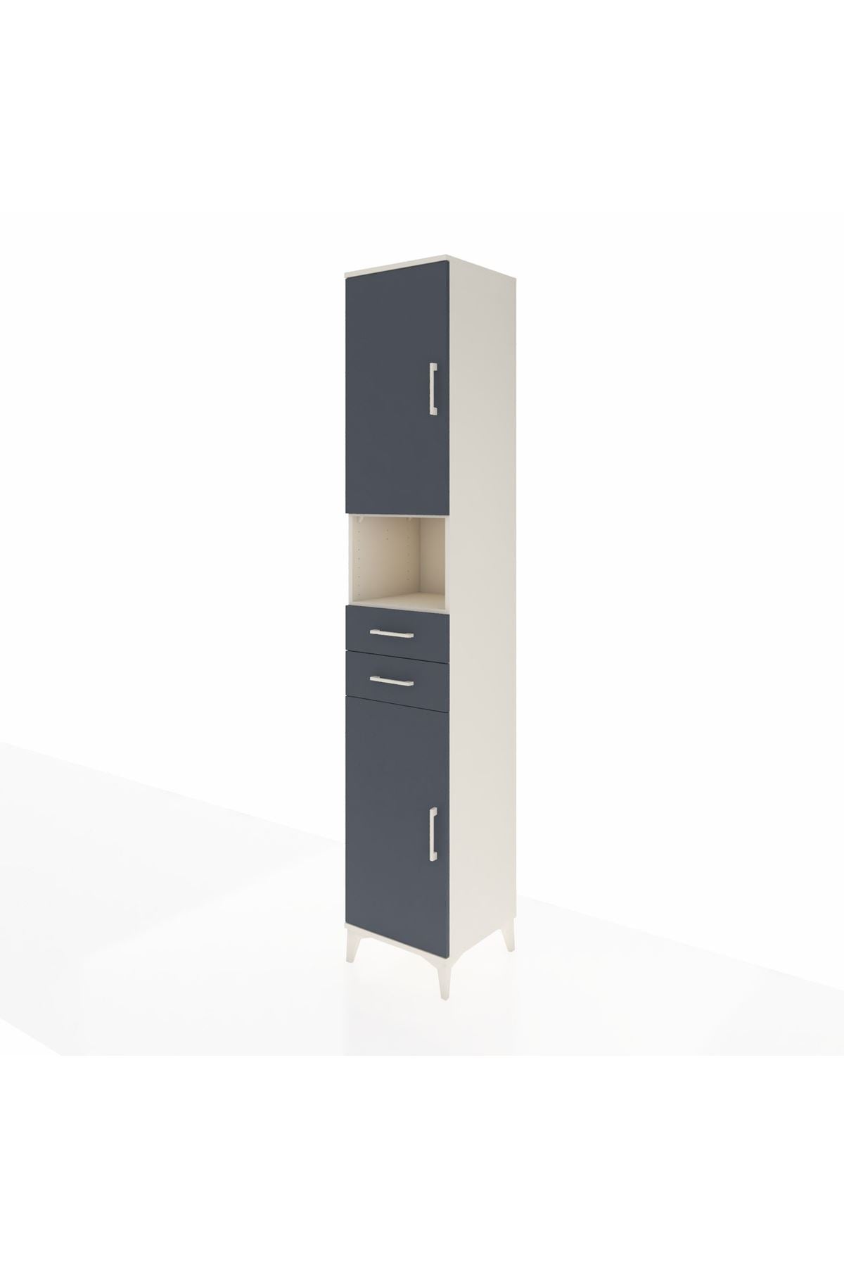 Hyperion Dolap 5 Raflı 2 Çekmeceli 2 Kapaklı 44x44x243 - S64M140V2B