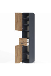 Hyperion Dolap 5 Raflı 2 Çekmeceli 2 Kapaklı 44x44x243 - S64M140V6B