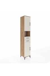 Hyperion Dolap 5 Raflı 2 Çekmeceli 2 Kapaklı 44x44x243 - S64M140V7B