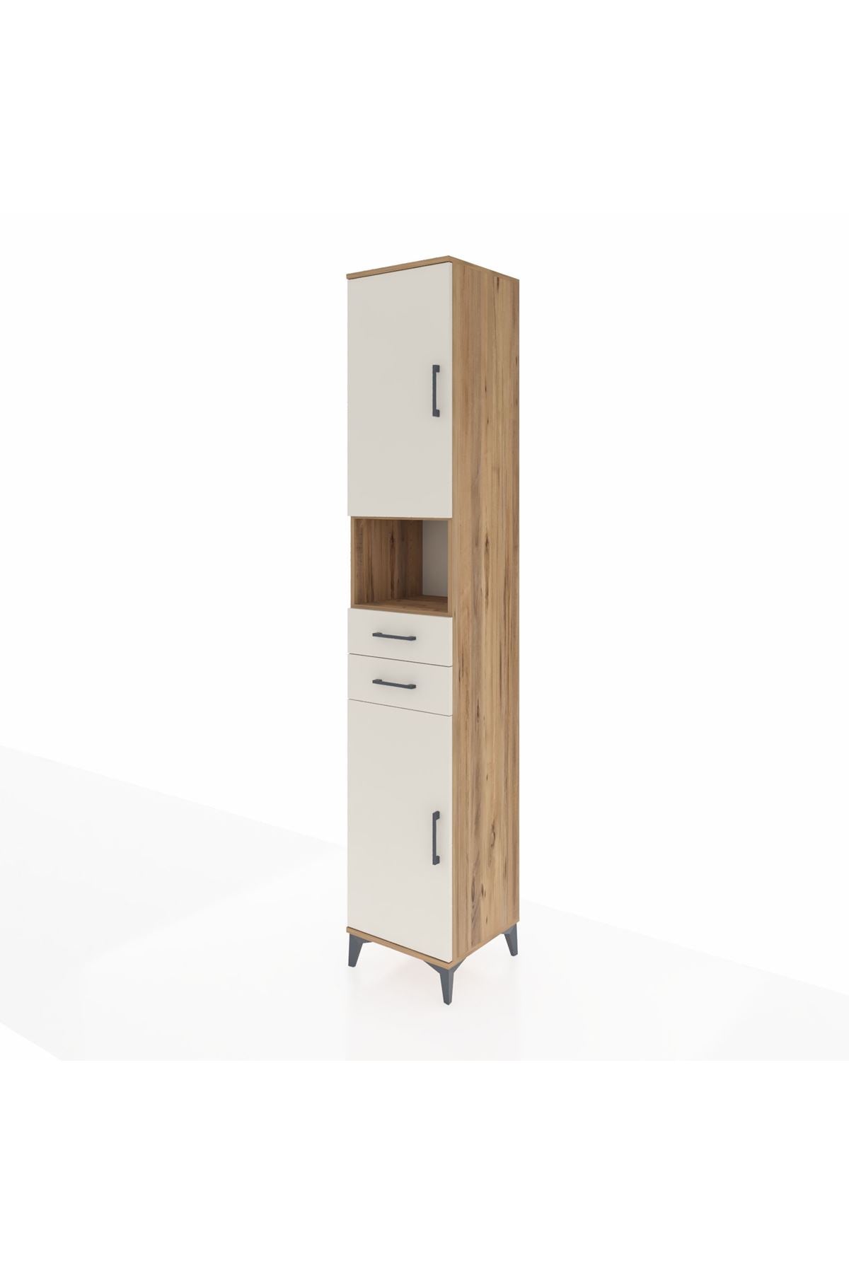 Hyperion Dolap 5 Raflı 2 Çekmeceli 2 Kapaklı 44x44x243 - S64M140V7B