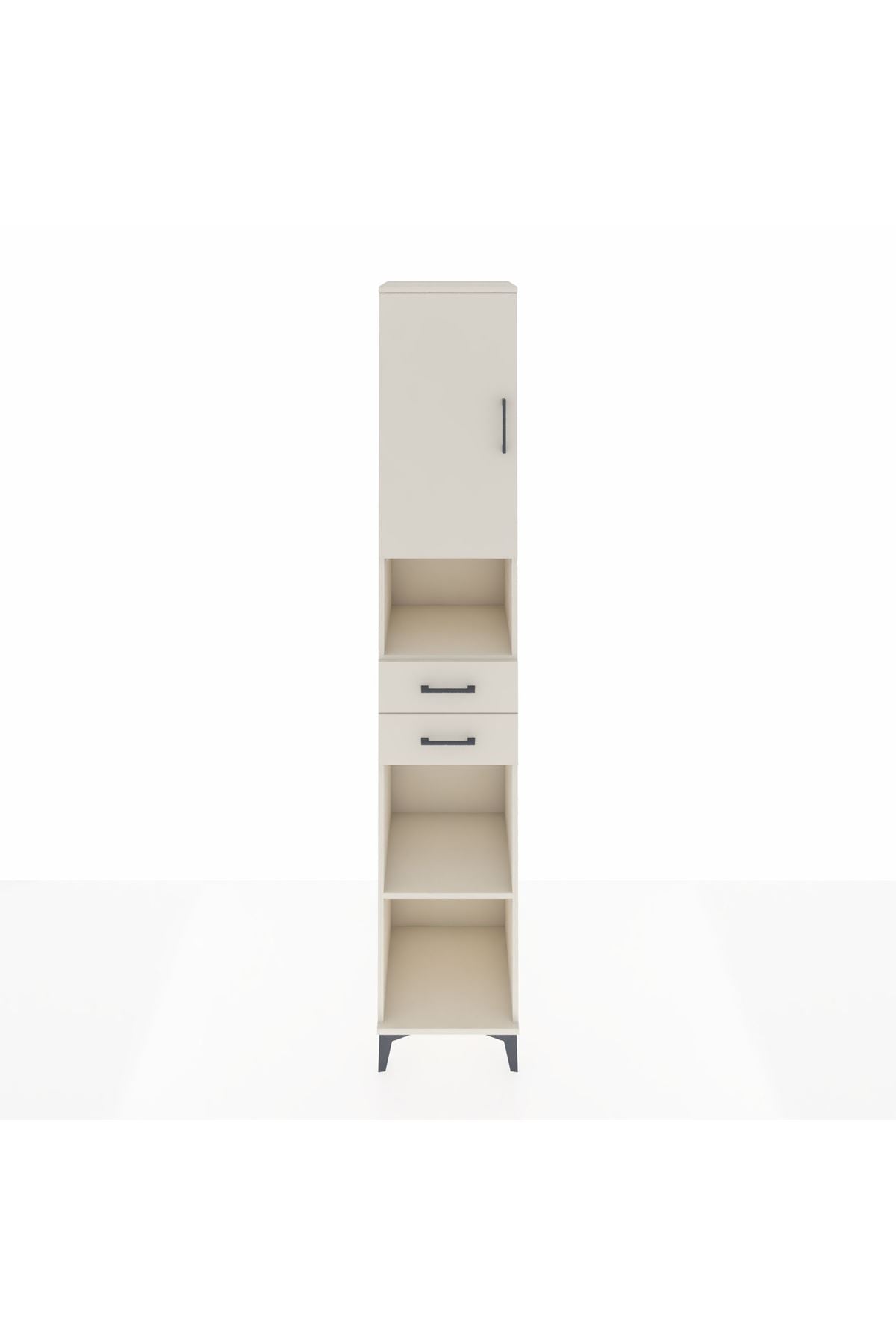 Hyperion Dolap 5 Raflı 2 Çekmeceli Tek Kapaklı 44x44x243 - S64M141V1B