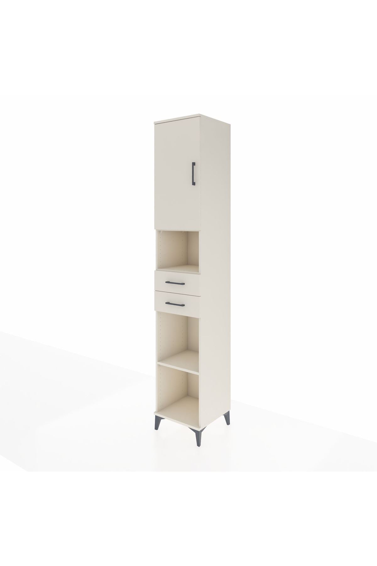Hyperion Dolap 5 Raflı 2 Çekmeceli Tek Kapaklı 44x44x243 - S64M141V1B