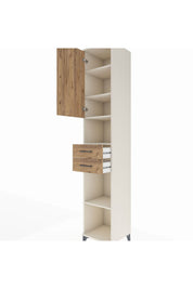 Hyperion Dolap 5 Raflı 2 Çekmeceli Tek Kapaklı 44x44x243 - S64M141V3B