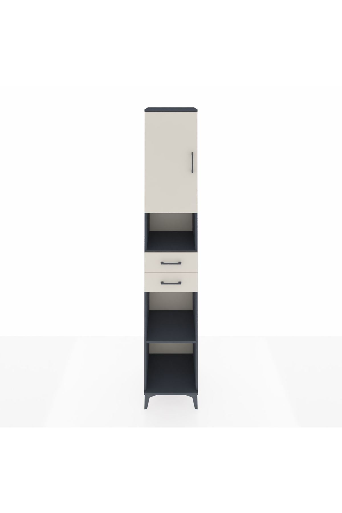 Hyperion Dolap 5 Raflı 2 Çekmeceli Tek Kapaklı 44x44x243 - S64M141V4B