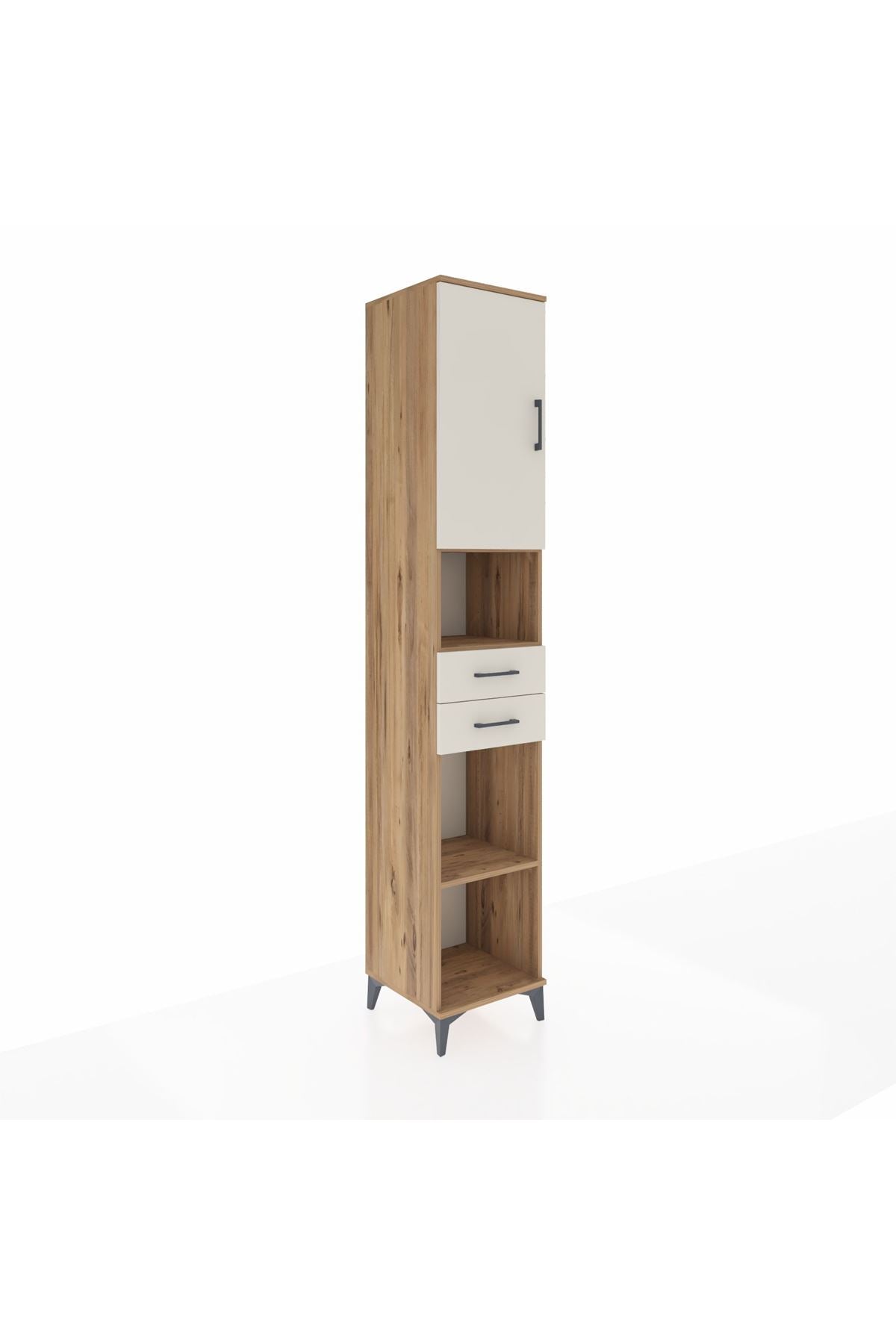 Hyperion Dolap 5 Raflı 2 Çekmeceli Tek Kapaklı 44x44x243 - S64M141V7B