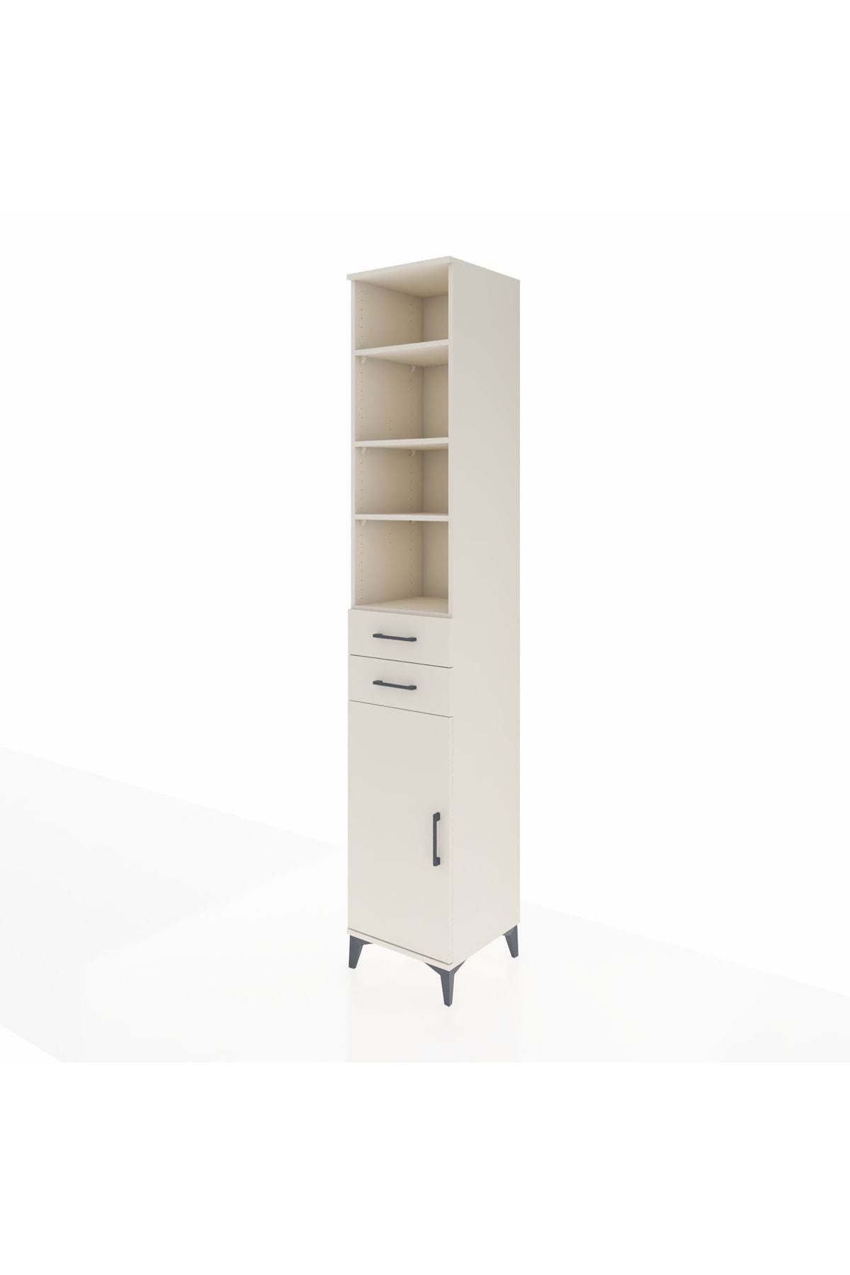 Hyperion Dolap 5 Raflı 2 Çekmeceli Tek Kapaklı 44x44x243 - S64M142V1B