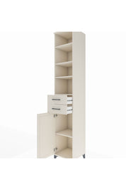 Hyperion Dolap 5 Raflı 2 Çekmeceli Tek Kapaklı 44x44x243 - S64M142V1B