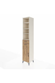 Hyperion Dolap 5 Raflı 2 Çekmeceli Tek Kapaklı 44x44x243 - S64M142V3B