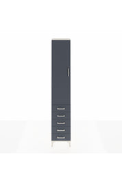 Hyperion Dolap 2 Raflı 5 Çekmeceli Tek Askılı 44x44x243 - S64M144V2B