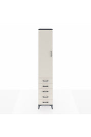 Hyperion Dolap 2 Raflı 5 Çekmeceli Tek Askılı 44x44x243 - S64M144V4B