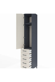 Hyperion Dolap 2 Raflı 5 Çekmeceli Tek Askılı 44x44x243 - S64M144V4B