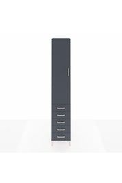 Hyperion Dolap 2 Raflı 5 Çekmeceli Tek Askılı 44x44x243 - S64M144V5B
