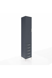 Hyperion Dolap 2 Raflı 5 Çekmeceli Tek Askılı 44x44x243 - S64M144V5B