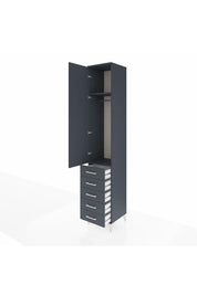 Hyperion Dolap 2 Raflı 5 Çekmeceli Tek Askılı 44x44x243 - S64M144V5B