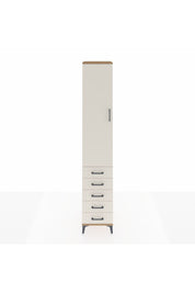 Hyperion Dolap 2 Raflı 5 Çekmeceli Tek Askılı 44x44x243 - S64M144V7B