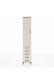 Hyperion Dolap 4 Raflı 5 Çekmeceli Tek Kapaklı 44x44x243 - S64M145V7B
