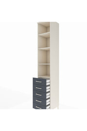 Hyperion Dolap 4 Raflı 5 Çekmeceli 44x44x243 - S64M146V2B