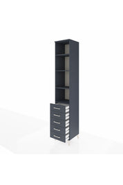 Hyperion Dolap 4 Raflı 5 Çekmeceli 44x44x243 - S64M146V5B