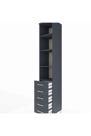 Hyperion Dolap 4 Raflı 5 Çekmeceli 44x44x243 - S64M146V5B