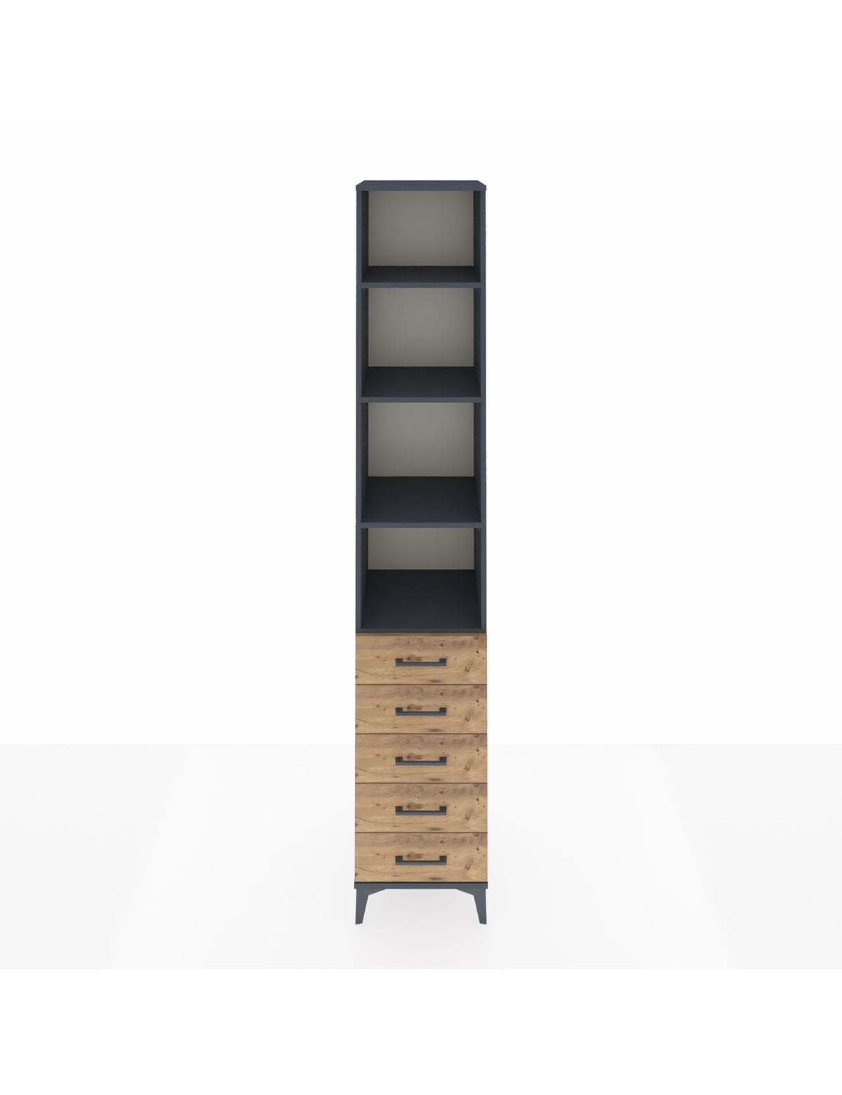 Hyperion Dolap 4 Raflı 5 Çekmeceli 44x44x243 - S64M146V6B