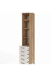 Hyperion Dolap 4 Raflı 5 Çekmeceli 44x44x243 - S64M146V7B