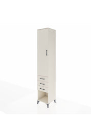 Hyperion Dolap 4 Raflı 3 Çekmeceli Tek Kapaklı 44x44x243 - S64M148V1B