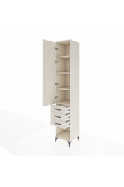 Hyperion Dolap 4 Raflı 3 Çekmeceli Tek Kapaklı 44x44x243 - S64M148V1B