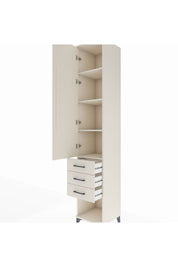 Hyperion Dolap 4 Raflı 3 Çekmeceli Tek Kapaklı 44x44x243 - S64M148V1B