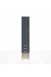 Hyperion Dolap 4 Raflı 3 Çekmeceli Tek Kapaklı 44x44x243 - S64M148V2B