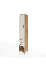 Hyperion Dolap 4 Raflı 3 Çekmeceli Tek Kapaklı 44x44x243 - S64M148V7B