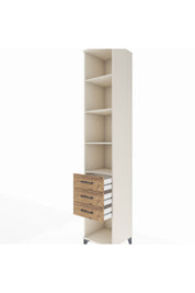 Hyperion Dolap 4 Raflı 3 Çekmeceli 44x44x243 - S64M149V3B