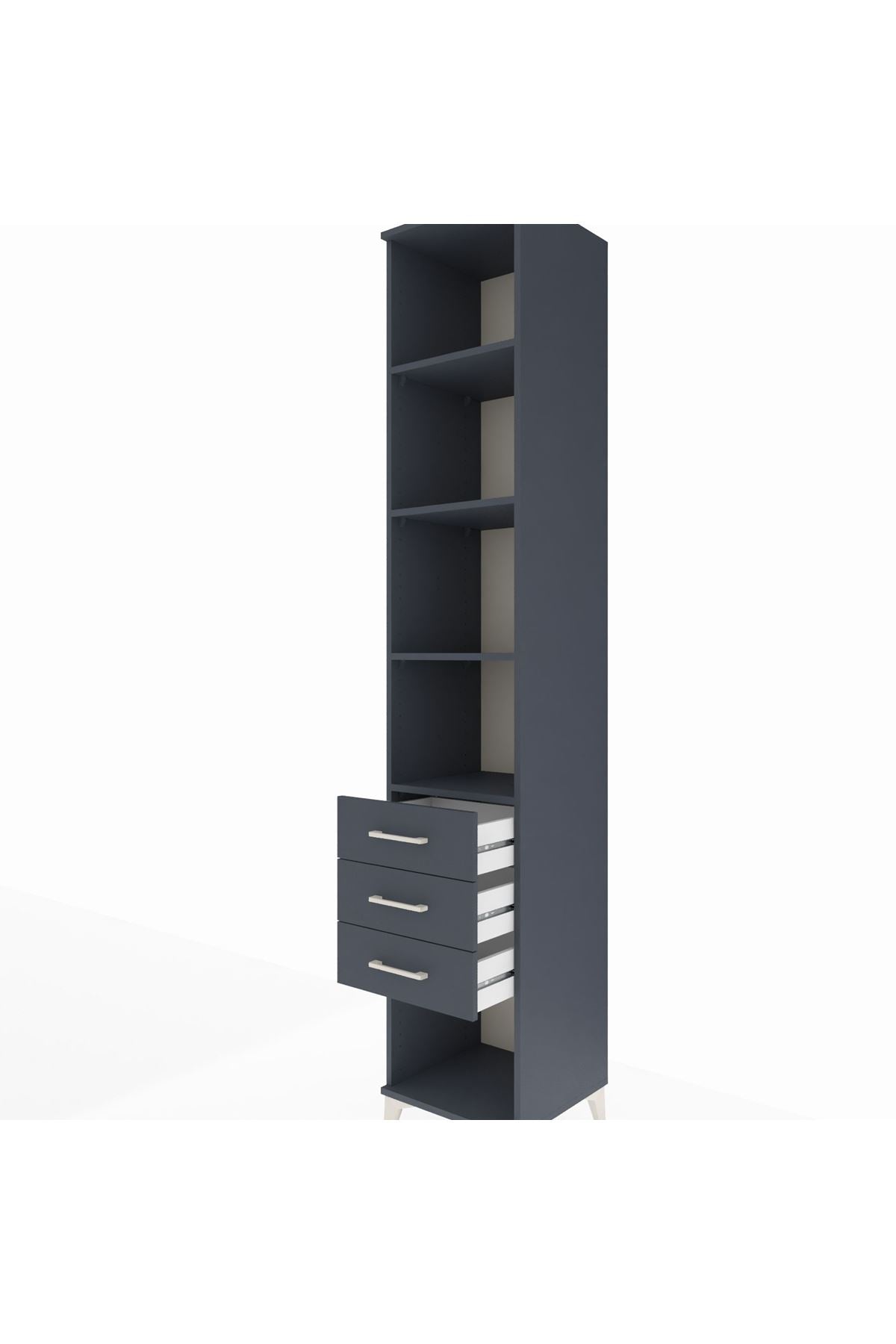 Hyperion Dolap 4 Raflı 3 Çekmeceli 44x44x243 - S64M149V5B