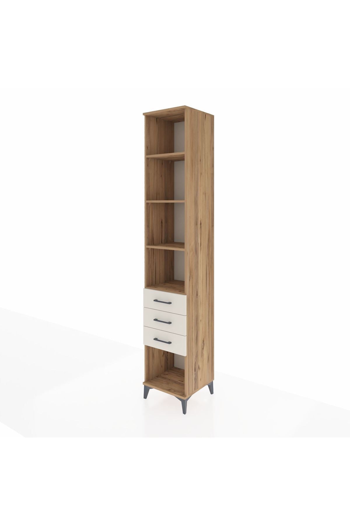 Hyperion Dolap 4 Raflı 3 Çekmeceli 44x44x243 - S64M149V7B