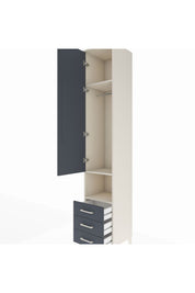 Hyperion Dolap 3 Raflı 3 Çekmeceli Tek Kapaklı 44x44x243 - S64M150V2B