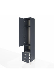 Hyperion Dolap 3 Raflı 3 Çekmeceli Tek Kapaklı 44x44x243 - S64M150V5B