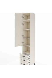 Hyperion Dolap 5 Raflı 3 Çekmeceli Tek Kapaklı 44x44x243 - S64M151V1B