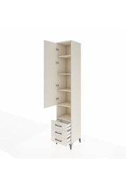 Hyperion Dolap 5 Raflı 3 Çekmeceli Tek Kapaklı 44x44x243 - S64M151V1B