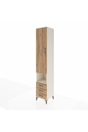 Hyperion Dolap 5 Raflı 3 Çekmeceli Tek Kapaklı 44x44x243 - S64M151V3B