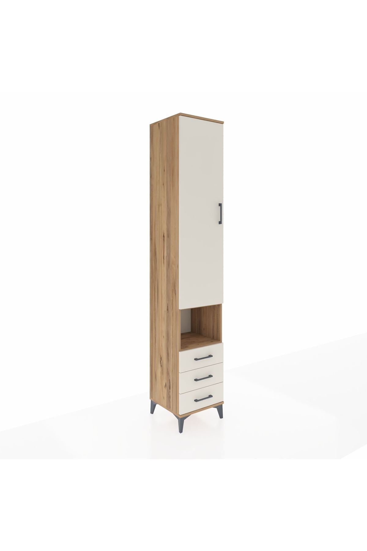 Hyperion Dolap 5 Raflı 3 Çekmeceli Tek Kapaklı 44x44x243 - S64M151V7B