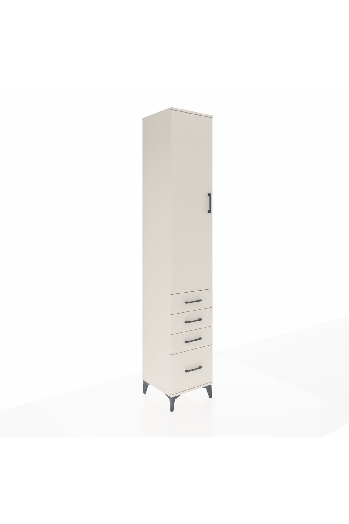 Hyperion Dolap 2 Raflı 4 Çekmeceli Tek Askılı 44x44x243 - S64M152V1B