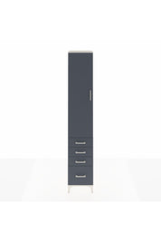 Hyperion Dolap 2 Raflı 4 Çekmeceli Tek Askılı 44x44x243 - S64M152V2B