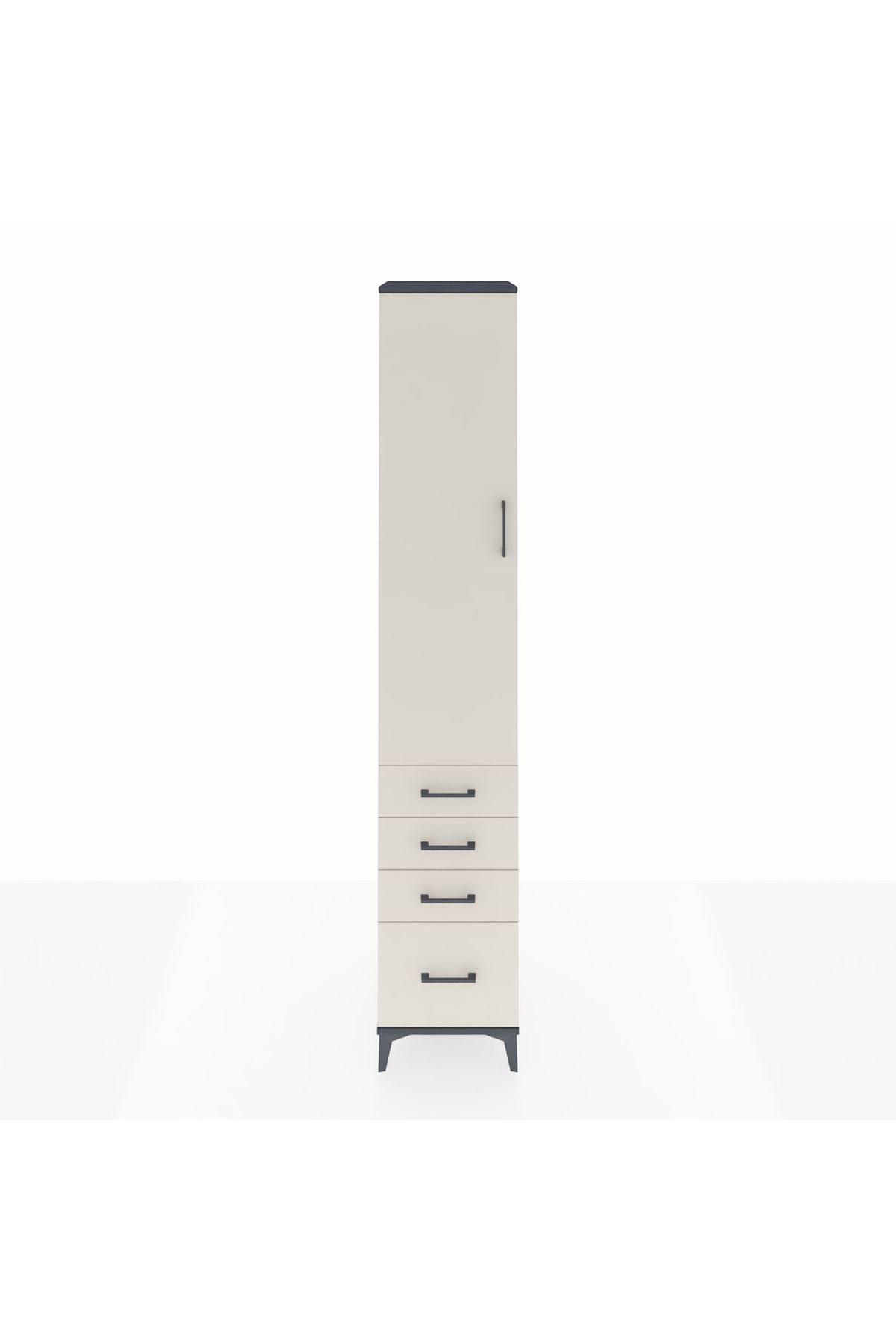 Hyperion Dolap 2 Raflı 4 Çekmeceli Tek Askılı 44x44x243 - S64M152V4B